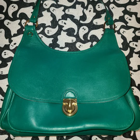 -Green Tory Burch purse vintage and gorgeous - Picture 8 of 10